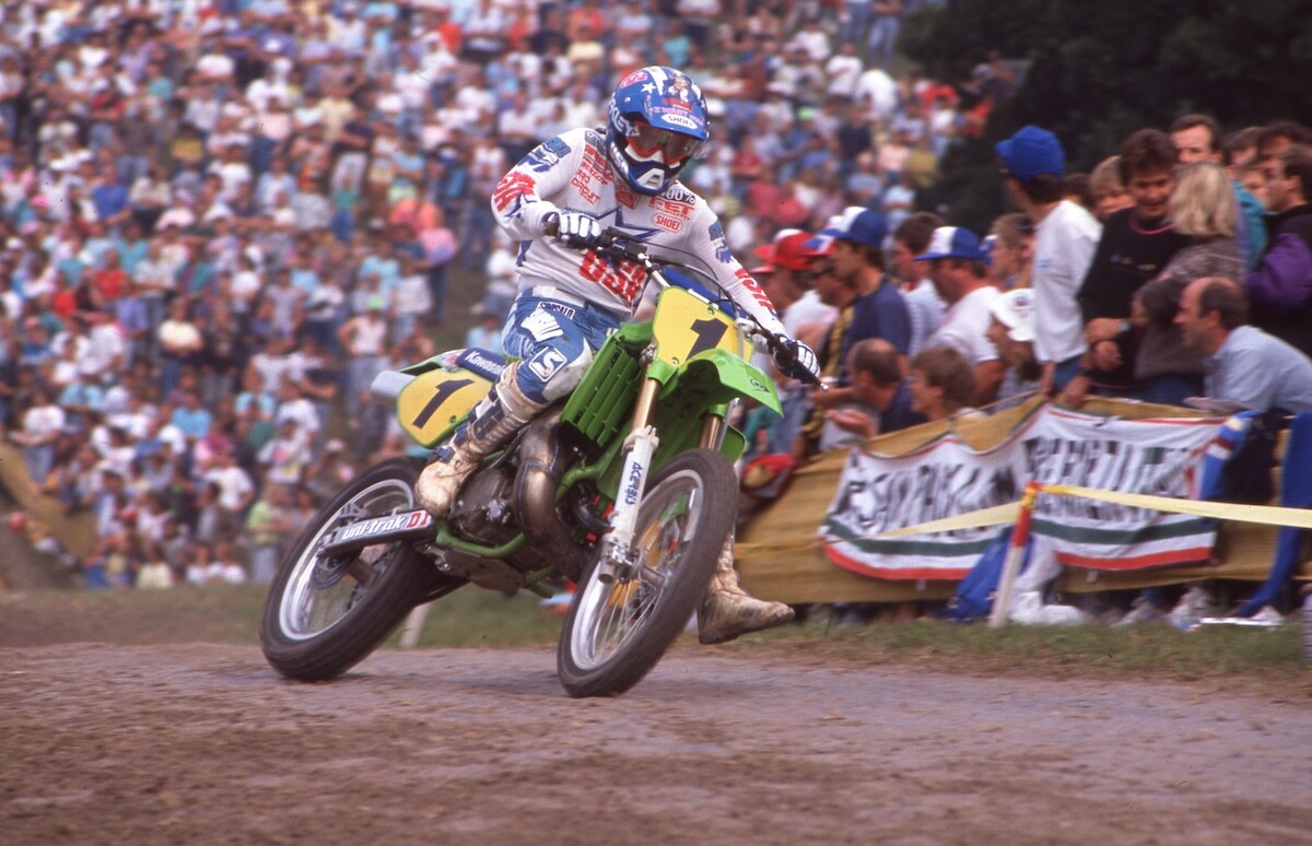 Ward's unprecedented seven wins saw him compete aboard each displacement of Kawasaki motorcycles – 500cc, 250cc, and 125cc.